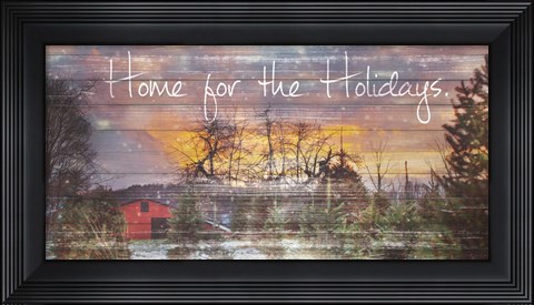 Framed Home for the Holidays Print