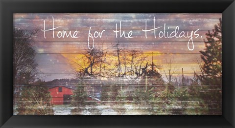 Framed Home for the Holidays Print