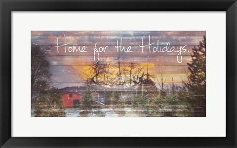 Framed Home for the Holidays Print