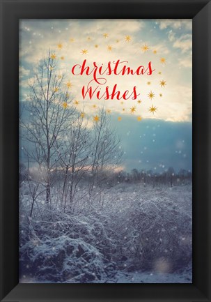 Framed Christmas Wishes Print