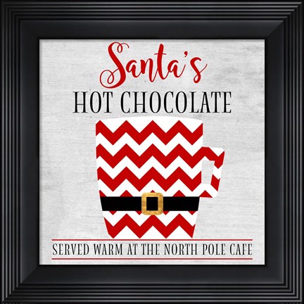 Framed North Pole Cafe Print
