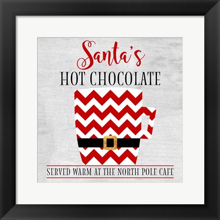 Framed North Pole Cafe Print