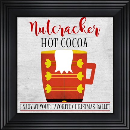 Framed Nutcracker Hot Cocoa Print