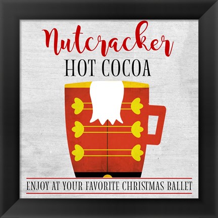Framed Nutcracker Hot Cocoa Print