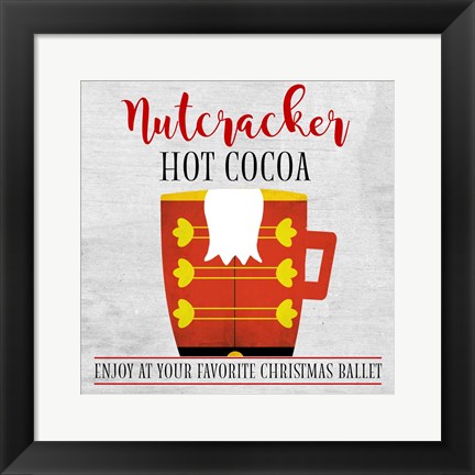 Framed Nutcracker Hot Cocoa Print