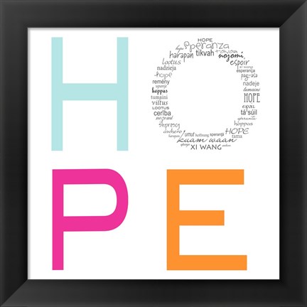 Framed HOPE Print