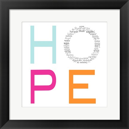 Framed HOPE Print