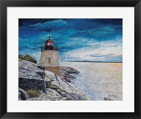 Framed Castle Bay Light Print