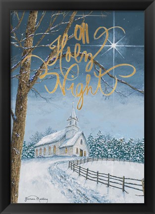 Framed Oh Holy Night Print