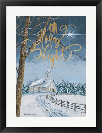 Framed Oh Holy Night Print