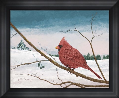 Framed Auburn Cardinal Print