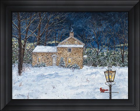 Framed Stone House Print