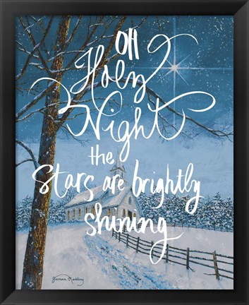 Framed Oh Holy Night Print