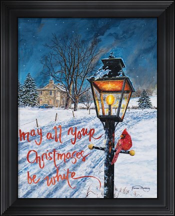 Framed White Christmas Print