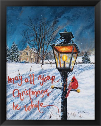 Framed White Christmas Print