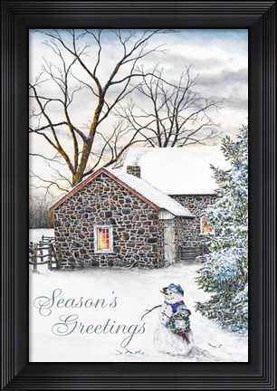 Framed Season&#39;s Greetings Print