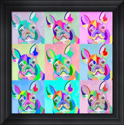 Framed Pup Art Print