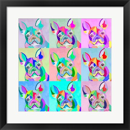 Framed Pup Art Print