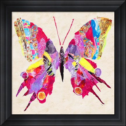 Framed Brilliant Butterfly II Print