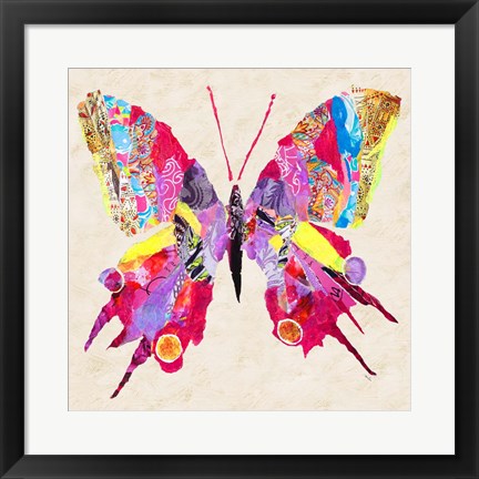 Framed Brilliant Butterfly II Print