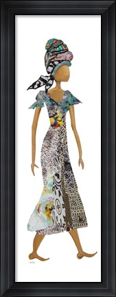 Framed Xhose Headwrap Woman Print