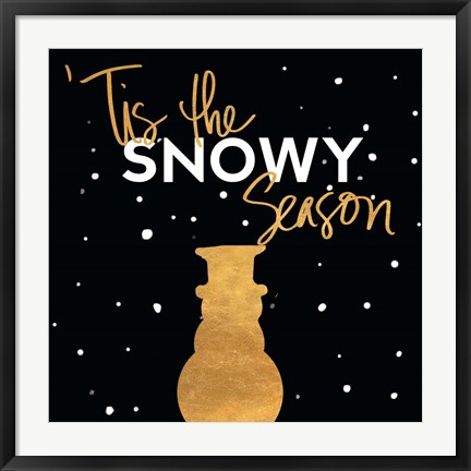 Framed Tis the Snowy Season Print