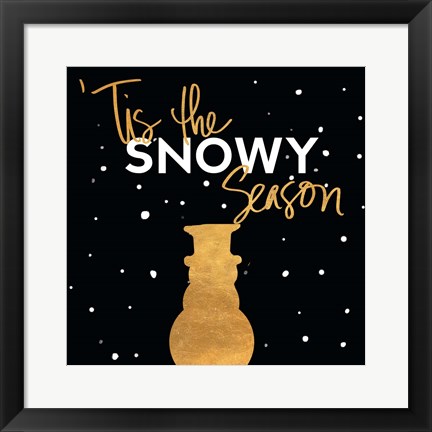 Framed Tis the Snowy Season Print