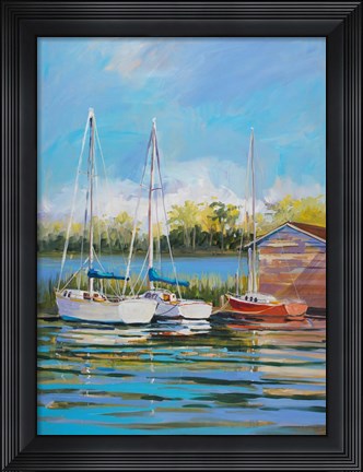 Framed Boats Print