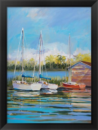 Framed Boats Print