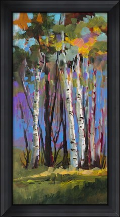 Framed Birch Trees Print