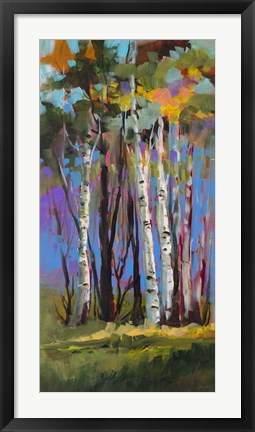 Framed Birch Trees Print