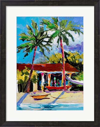 Framed Caribbean Shore Print