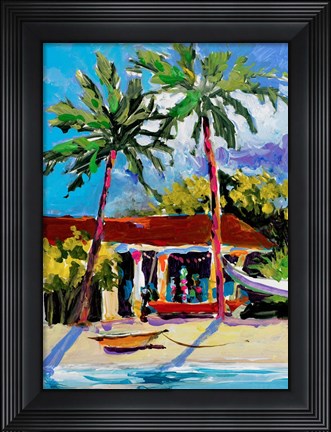 Framed Caribbean Shore Print