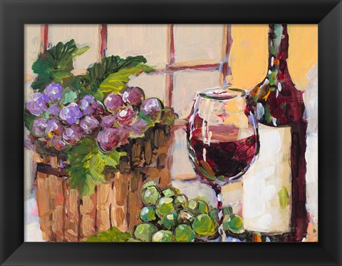 Framed Classic Wine Still Life Print