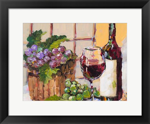 Framed Classic Wine Still Life Print