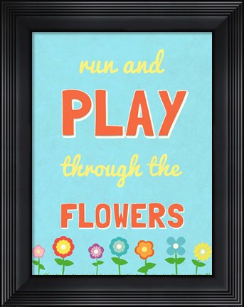 Framed Run and Play Print