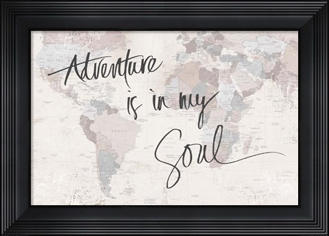 Framed Adventure Map Print
