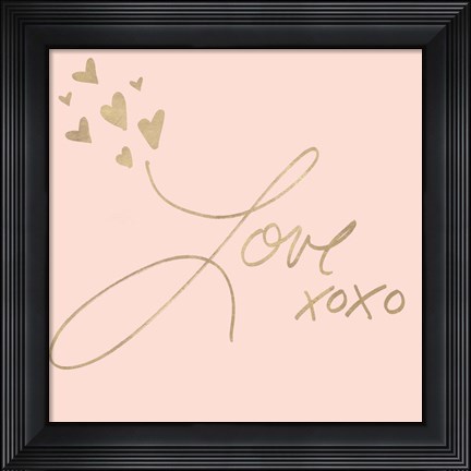 Framed Kisses for Love Print
