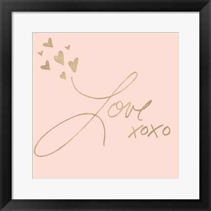 Framed Kisses for Love Print