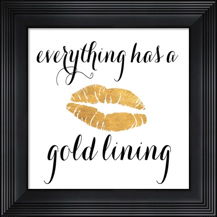 Framed Golden Glam II Print