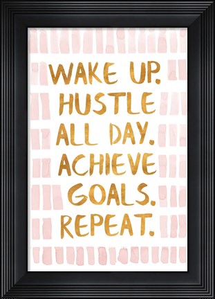 Framed Golden Glam Motto II Print