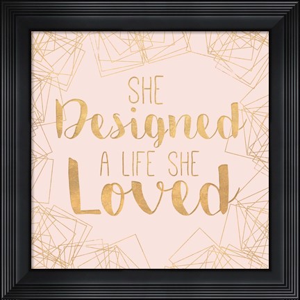 Framed Fractal Inspiration I Print