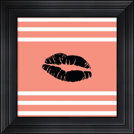 Framed Lips Print