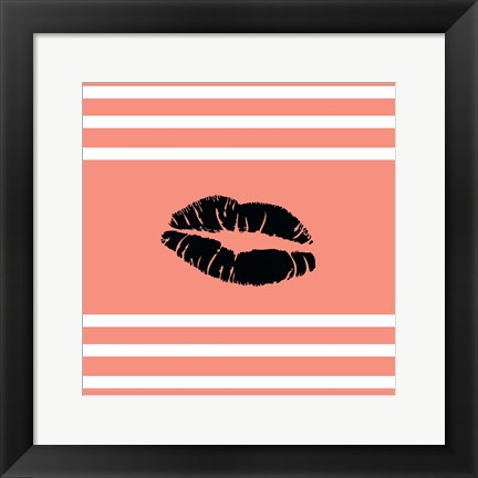 Framed Lips Print