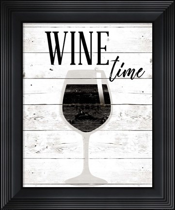 Framed Wine Time Print