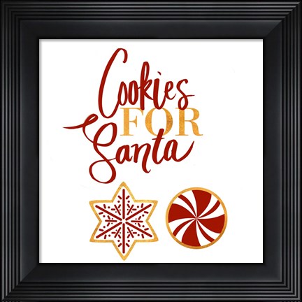 Framed Cookies for Santa Print