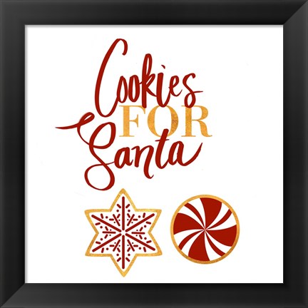 Framed Cookies for Santa Print