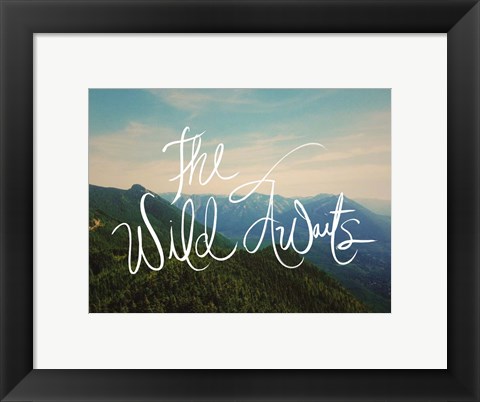 Framed Wild Awaits Print