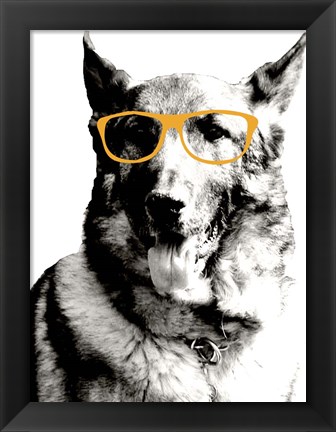 Framed Cool Dog Print