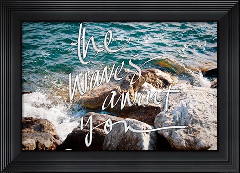 Framed Wave Crashes Print